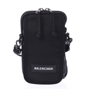BALENCIAGA Explorer Crossbody Bag Black Nylon Shoulder